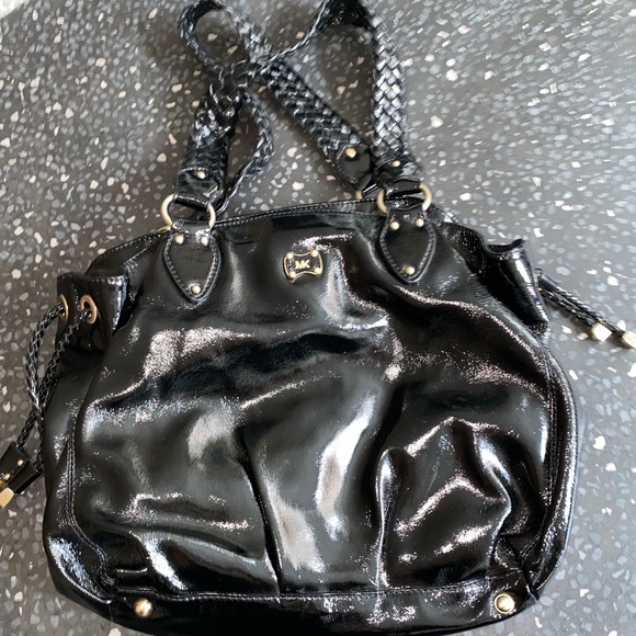 Michael Kors Black Patent Leather Bag - Picture 3 of 15